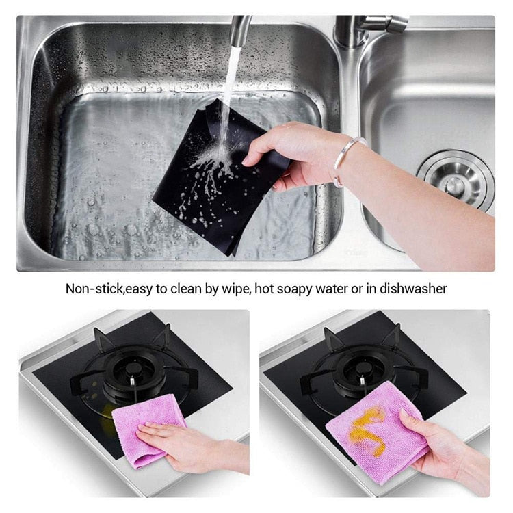 High Temperature Tolerant Mat Liner to Protect Gas Stove Burner
