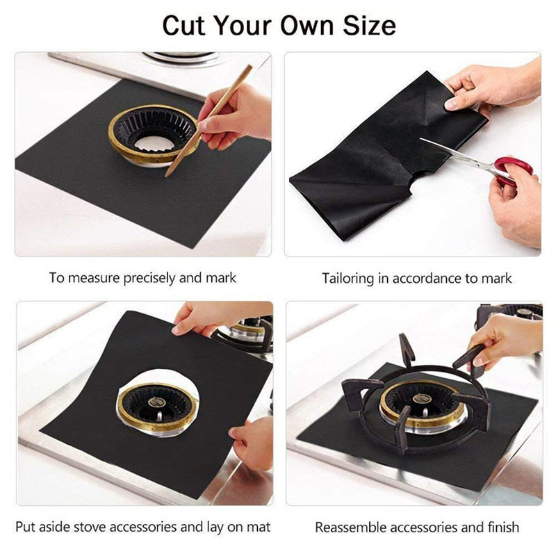 High Temperature Tolerant Mat Liner to Protect Gas Stove Burner