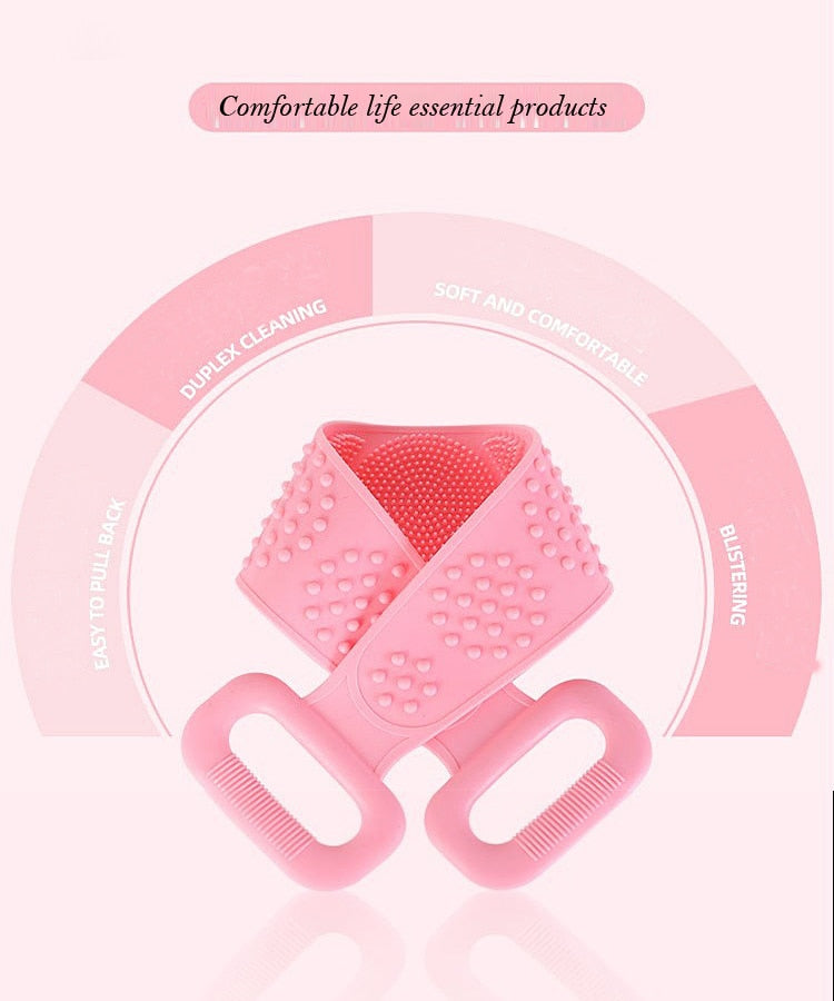 Friendly Silicone Back Scrub Brush for Optimal Hygiene & Body Exfoliating