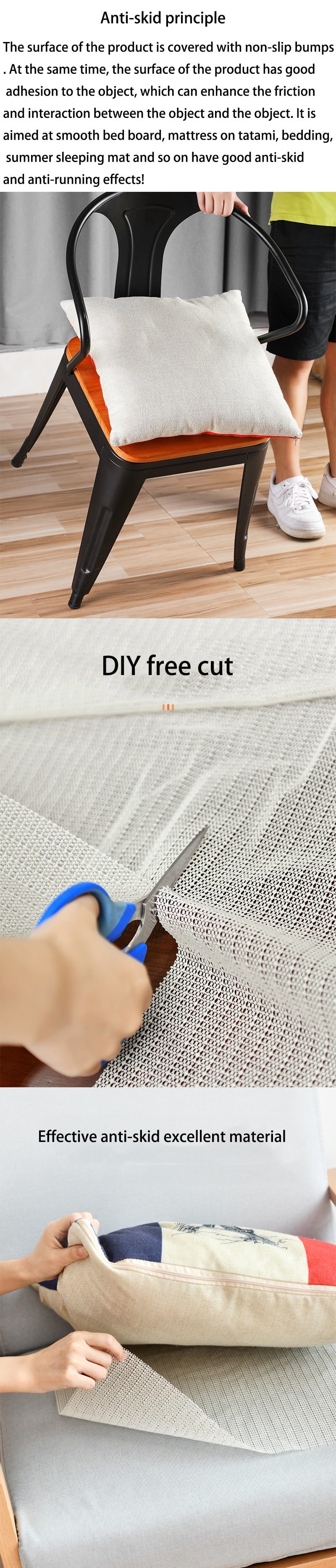 ANTI-SLIP PVC TABLECLOTH UNDERLAY