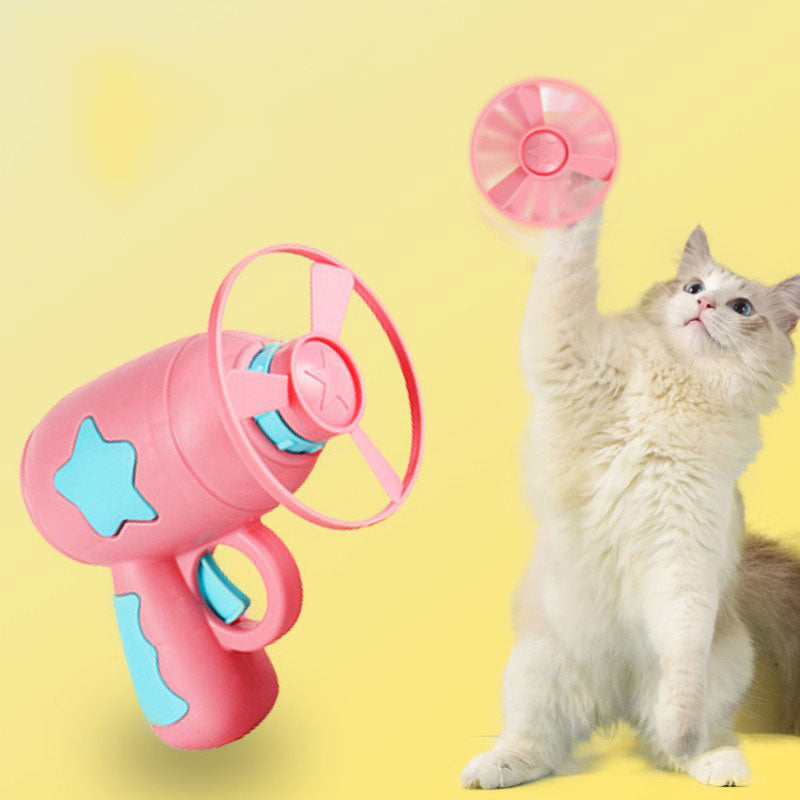 Interactive and Funny Indoor Kitten and Cat Pistol Windmill For Training and Playing.