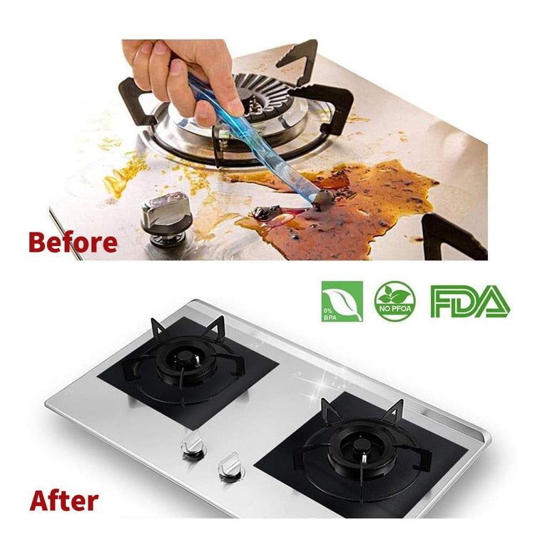 High Temperature Tolerant Mat Liner to Protect Gas Stove Burner
