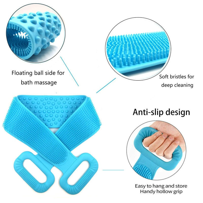 Friendly Silicone Back Scrub Brush for Optimal Hygiene & Body Exfoliating