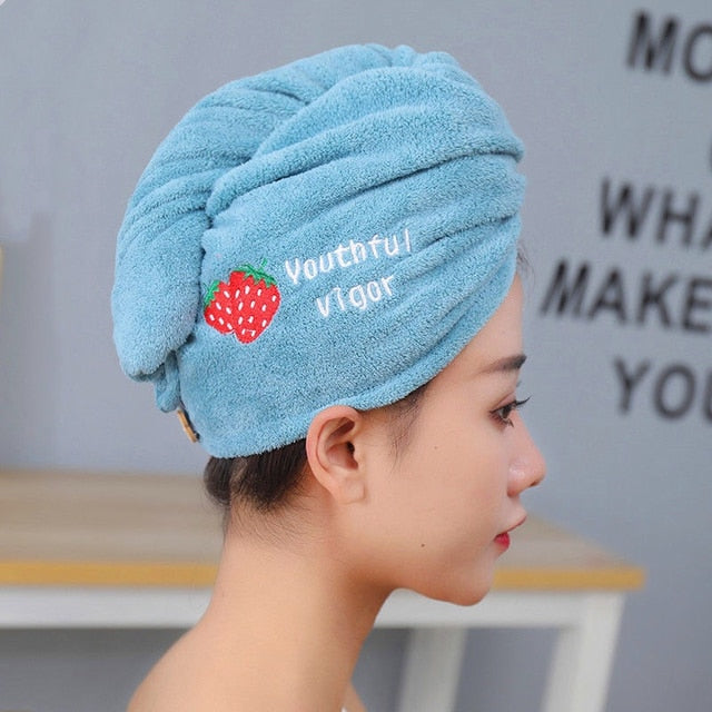 Rapid Drying Towel, Strong Absorbent Microfiber Hair Towel Wrap, Quick Drying Towels, Rapid Drying Hair Towel, Hair Turbans for Wet Hair