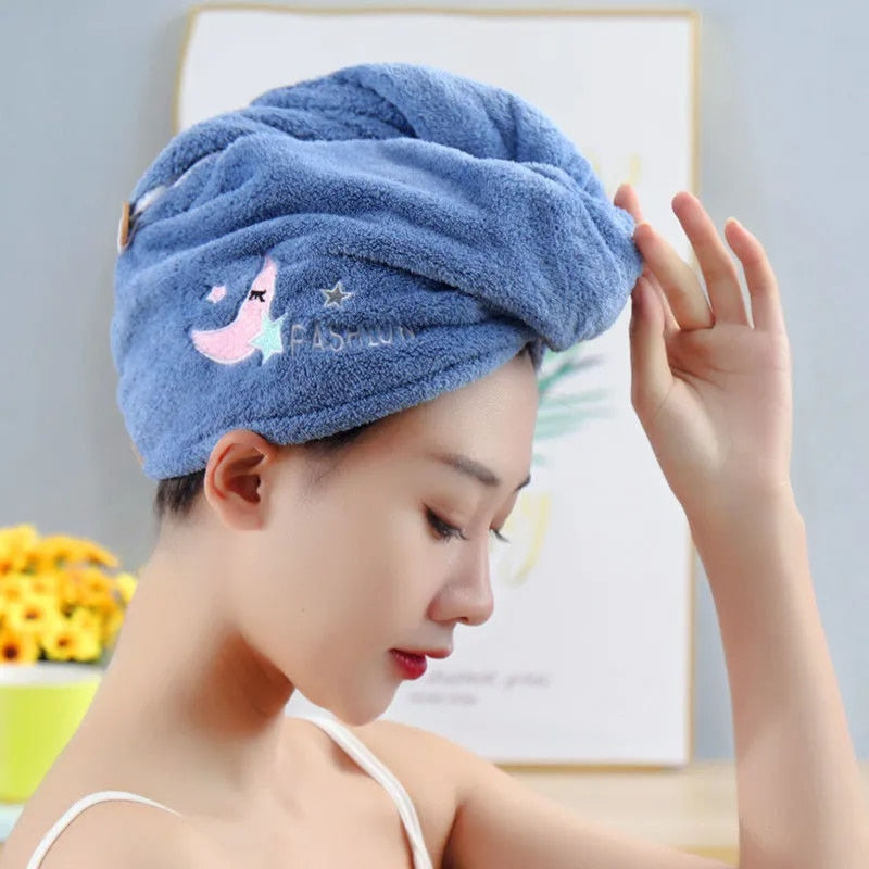 Rapid Drying Towel, Strong Absorbent Microfiber Hair Towel Wrap, Quick Drying Towels, Rapid Drying Hair Towel, Hair Turbans for Wet Hair