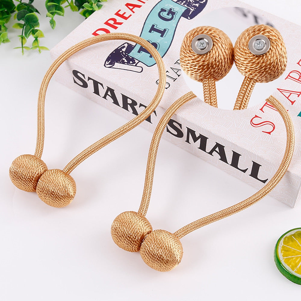 Magnetic Ball Curtain Tie Rope For Matching Home Decor