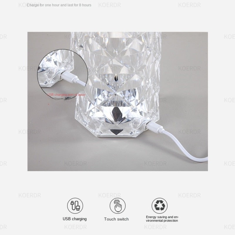 CRYSTAL DECOR  TABLE LAMP