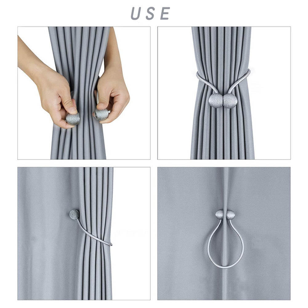 Magnetic Ball Curtain Tie Rope For Matching Home Decor