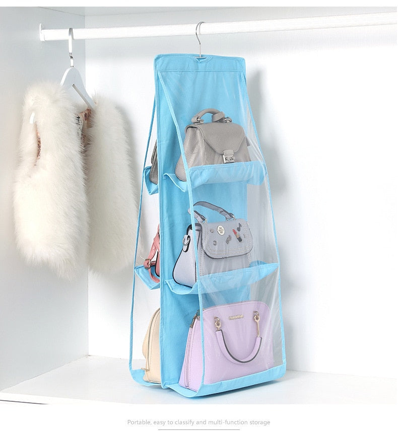 Cool Portable Hanging Closet Organizer.